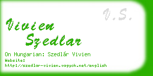 vivien szedlar business card